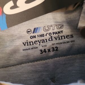 #29...Tan Vineyard Vines On-The-Go Pant ...34 X 32